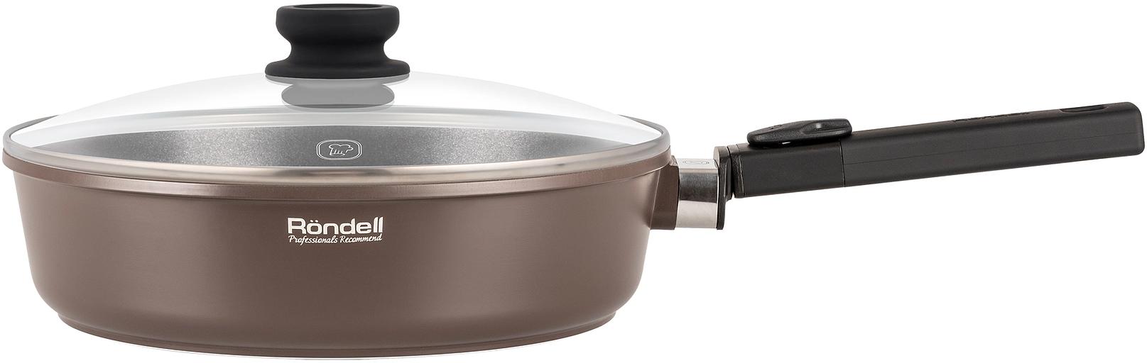 Сотейник Rondell Praline RDA-1568 d=28см (с крышкой) коричневый фото 2