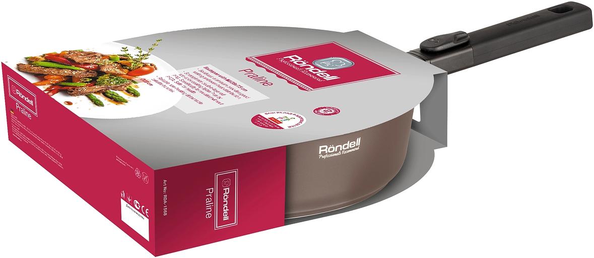 Сотейник Rondell Praline RDA-1568 d=28см (с крышкой) коричневый фото 6