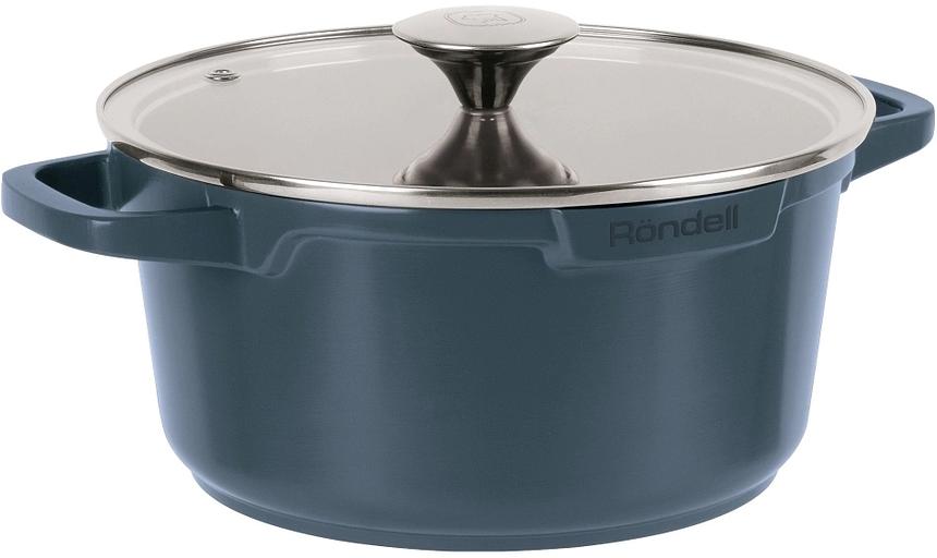 Кастрюля Rondell Azul Claro RDA-1501 4.5л. d=24см (с крышкой) синий фото 1
