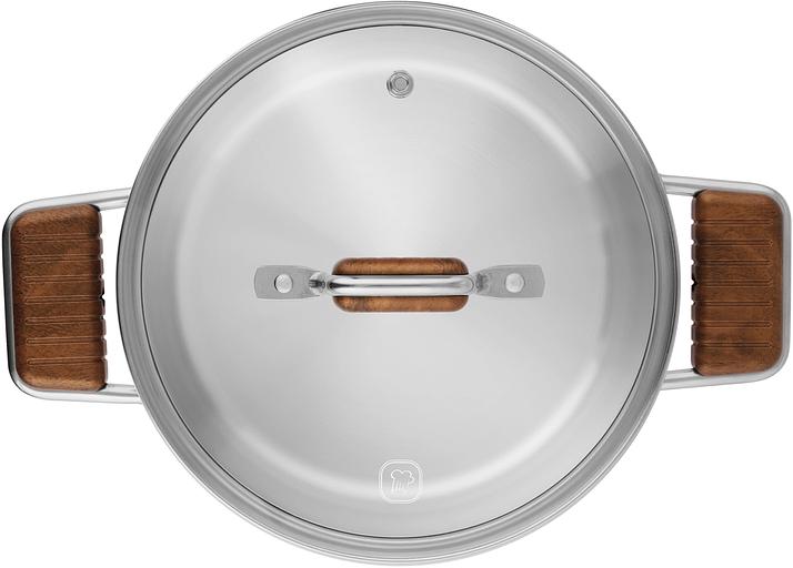 Кастрюля Rondell Fjord RDS-1792 5.2л. d=24см (без крышки) стальной фото 2