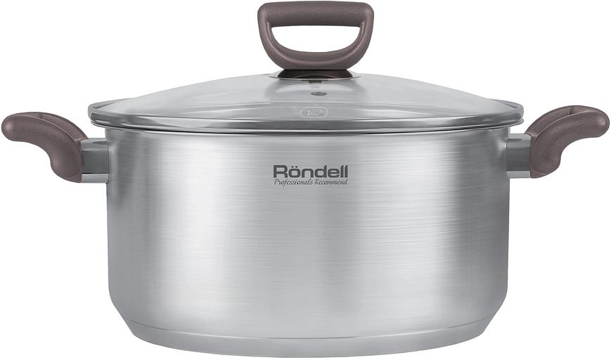 Кастрюля Rondell Fest RDS-1323 4.8л. d=24см (с крышкой) стальной фото 2