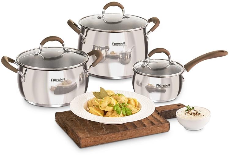 Ковш Rondell Konzept RDS-1228 1.1л. d=14см (с крышкой) стальной фото 7