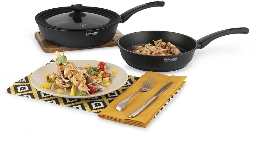 Крышка Rondell Weller RDA-1496 d=20см руч.черная фото 3