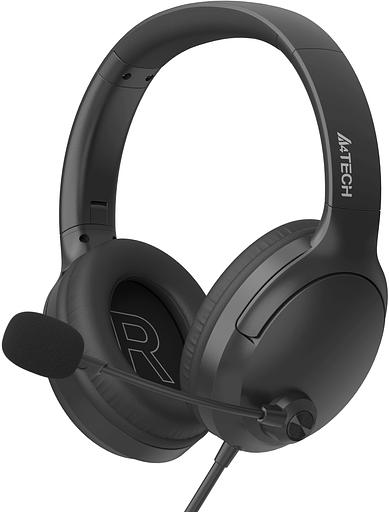 Наушники с микрофоном A4Tech Fstyler FH280U черный 2м мониторные USB оголовье (FH280U) фото 1