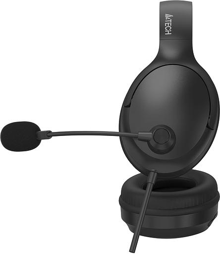 Наушники с микрофоном A4Tech Fstyler FH280U черный 2м мониторные USB оголовье (FH280U) фото 7