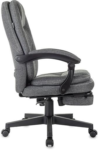 Кресло руководителя Бюрократ CH-868MSG-BF серый 3C1 крестов. пластик подст.для ног пластик черный фото 4