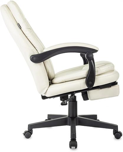 Кресло руководителя Бюрократ CH-868N-BF слоновая кость эко.кожа крестов. пластик подст.для ног фото 6
