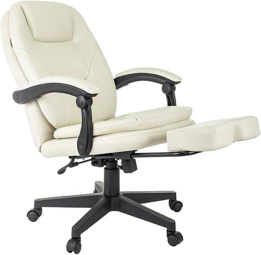 Кресло руководителя Бюрократ CH-868N-BF слоновая кость эко.кожа крестов. пластик подст.для ног фото 8