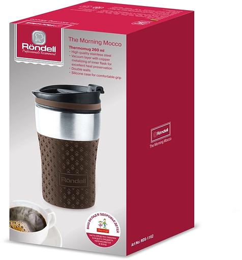 Термокружка для напитков Rondell The Morning Mocco RDS-1162 0.26л. коричневый картонная коробка фото 4
