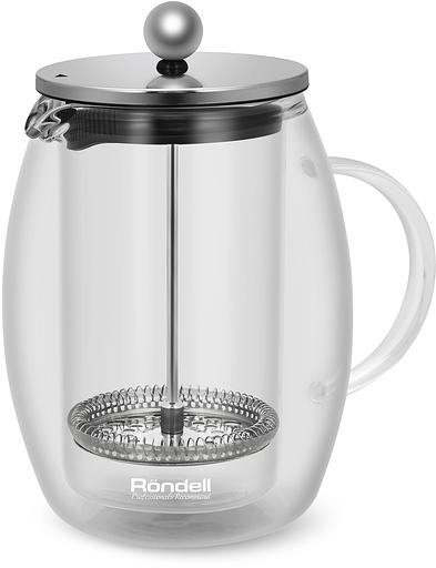 Френч-пресс Rondell Calypso RDS-1822 1л прозрачный фото 2