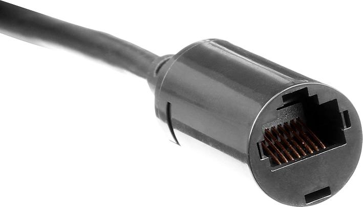 Патч-корд Lanmaster LAN-PCEXT/U5E-5.0-BK UTP RJ-45 мод.-вилка RJ-45 кат.5E 5м серый LSZH (уп.:1шт) фото 2