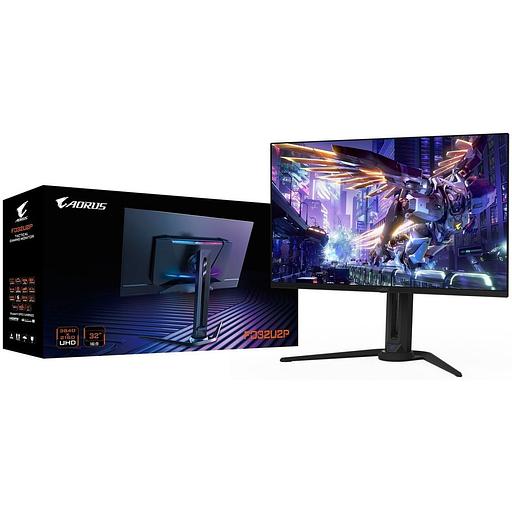 Монитор 31.5" Gigabyte AORUS FO32U2P-EK Black (QD-OLED, 3840 х 2160, 240Hz, 250 cd/m, 1000:1, 2xHDMI 2.1, DP 2.1, DP 1.4 3xUSB 3.2, USB Type-C) фото 9
