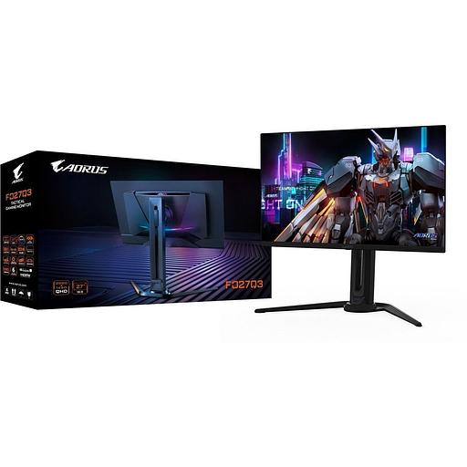 Монитор 27" Gigabyte AORUS FO27Q3-EK Black (OLED, 2560 x 1440, 360Hz, 0.03мс, 250cd/m, 1.5M:1, 2xHDMI-2.1, DP-1.4, 3xUSB3.2, USB Type-C ) фото 9