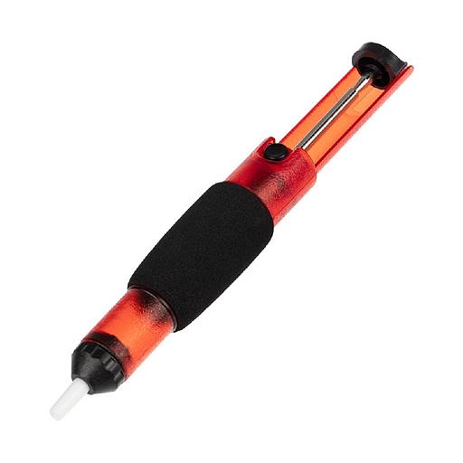 Rexant (12-0204) Вакуумный экстрактор припоя (оловоотсос), пластик, прозрачно-красный фото 1