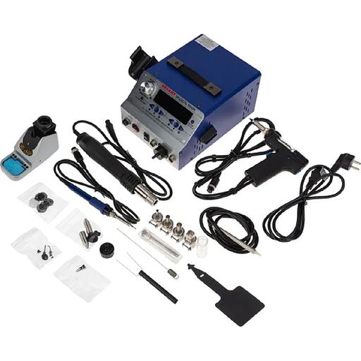 Rexant (12-0736) Паяльная станция (паяльник + фен + демонт. паяльник), модель R048K, цифровая, 200-480°C, LED дисплей фото 1