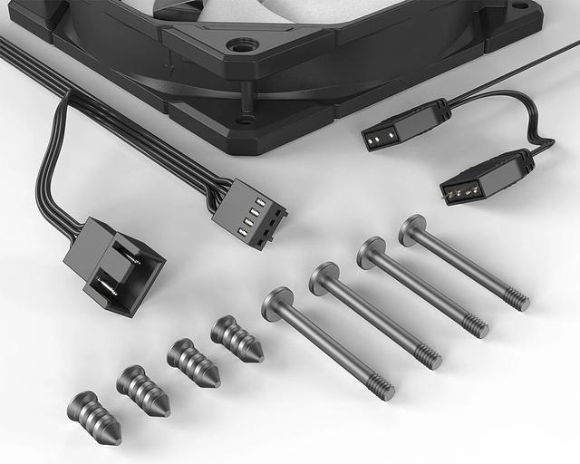 Вентилятор для корпуса ID-Cooling TF-12025 Pro ARGB 120х120x25 черный 4-pin + 3-pin 35.2дБ (TF-12025-PRO ARGB) Ret фото 6