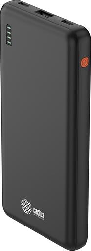 Мобильный аккумулятор Cactus CS-PBFSAA-10000 10000mAh 4.5A USB-A/2xUSB-C черный фото 1