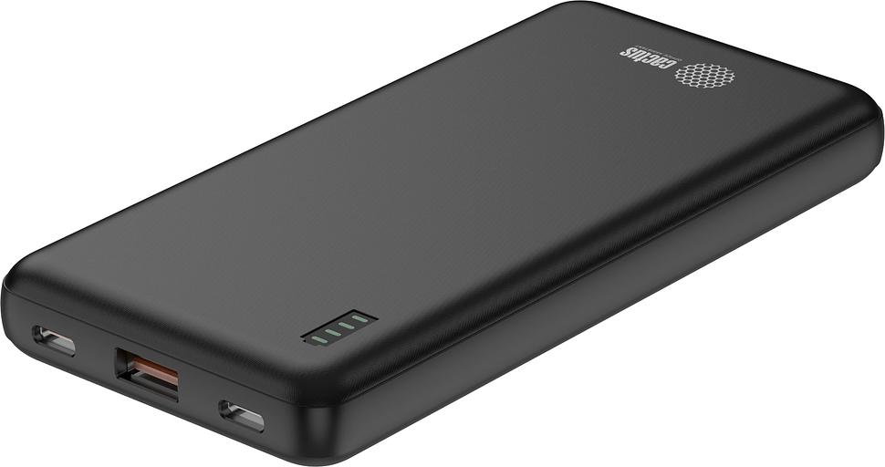 Мобильный аккумулятор Cactus CS-PBFSAA-10000 10000mAh 4.5A USB-A/2xUSB-C черный фото 2