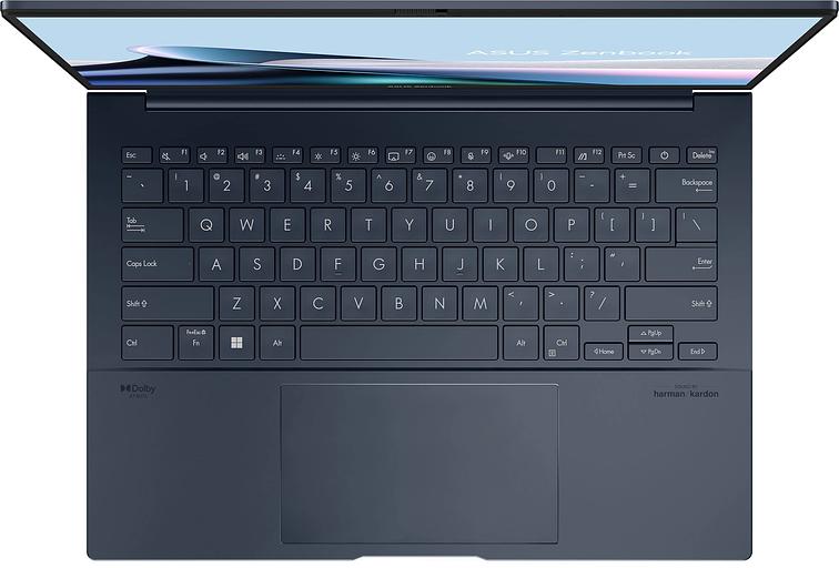 Ноутбук Asus Zenbook 14 OLED UX3405MA-QD986 Core Ultra 5 125H 16Gb SSD512Gb Intel Arc 14" OLED FHD+ (1920x1200) noOS blue WiFi BT Cam Bag (90NB11R1-M01SL0) фото 3