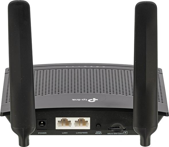 Роутер беспроводной TP-Link TL-MR100 N300 10/100BASE-TX/4G cat. 4 черный фото 2