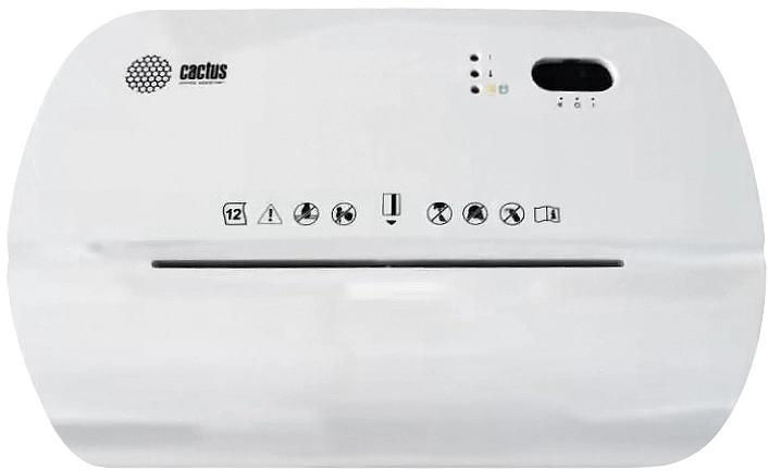 Шредер Cactus CS-SH-K4 белый (секр.P-4) фрагменты 12лист. 17лтр. скрепки скобы пл.карты фото 2