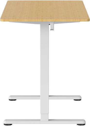 Стол для компьютера Cactus CS-ED-WTBAM столешница бамбук бежевый каркас белый фото 2