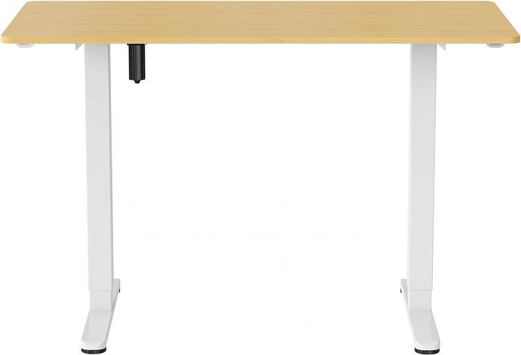 Стол для компьютера Cactus CS-ED-WTBAM столешница бамбук бежевый каркас белый фото 3