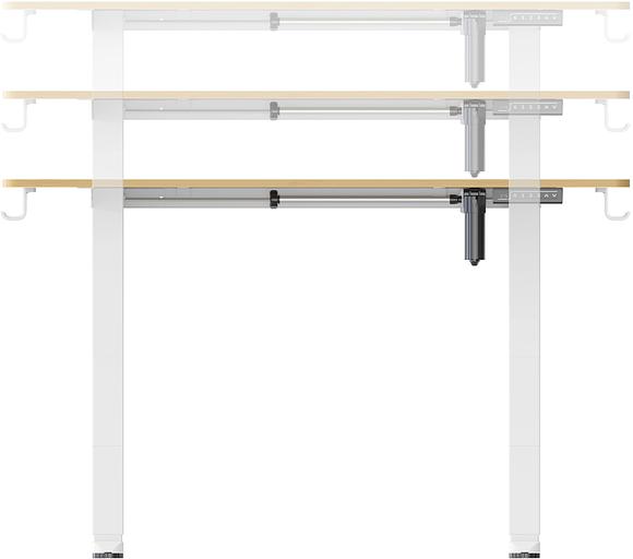 Стол для компьютера Cactus CS-ED-WTBAM столешница бамбук бежевый каркас белый фото 4