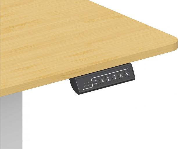 Стол для компьютера Cactus CS-ED-WTBAM столешница бамбук бежевый каркас белый фото 6