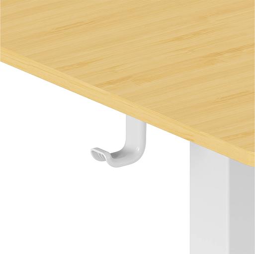Стол для компьютера Cactus CS-ED-WTBAM столешница бамбук бежевый каркас белый фото 7