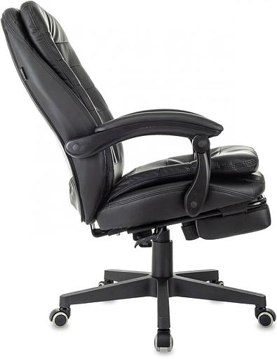 Кресло руководителя Бюрократ T-9950MSG-F черный эко.кожа крестов. пластик подст.для ног фото 6