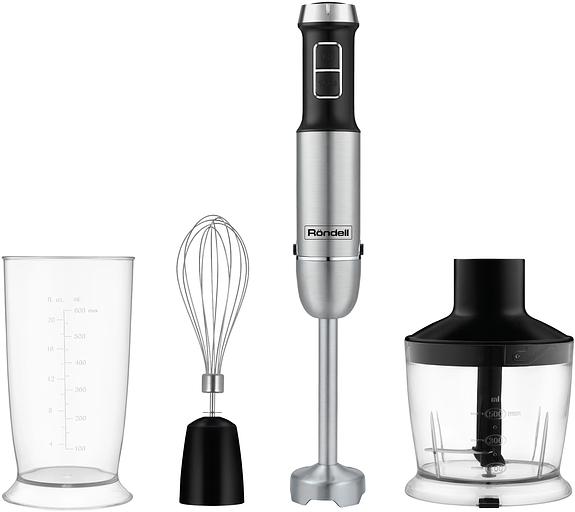 Блендер погружной Rondell RDE-1306 1200Вт черный/серебристый фото 2