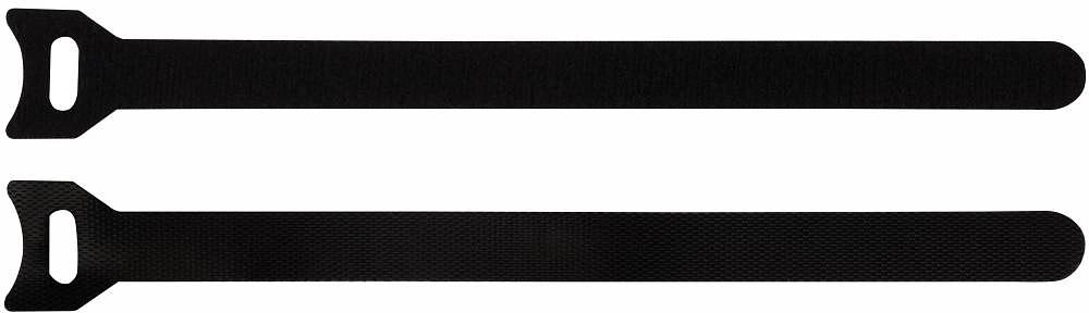 Хомут-липучка Lanmaster LAN-VCM180-BK 180x12мм (упак:20шт) нейлон/полиэтилен внутри помещений черный фото 2