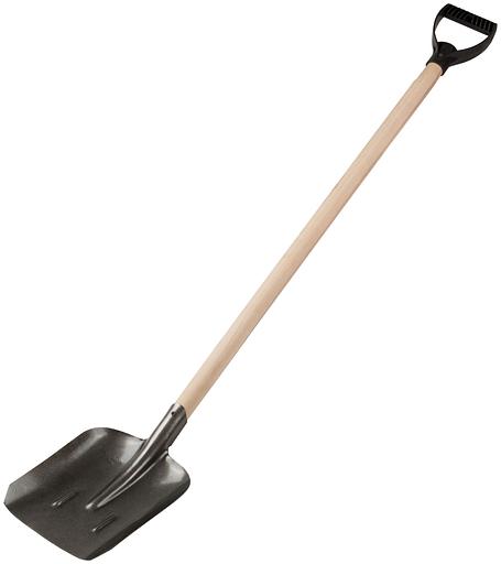 Лопата совковая, ''рельсовая сталь'', с деревянным черенком 235х350х1420 мм фото 2