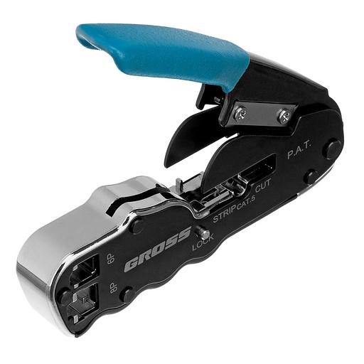 Клещи для обжима телефонных и компьютерных клемм RJ45, 8P и RJ11/12, 6P, компакт., CAT5 фото 1