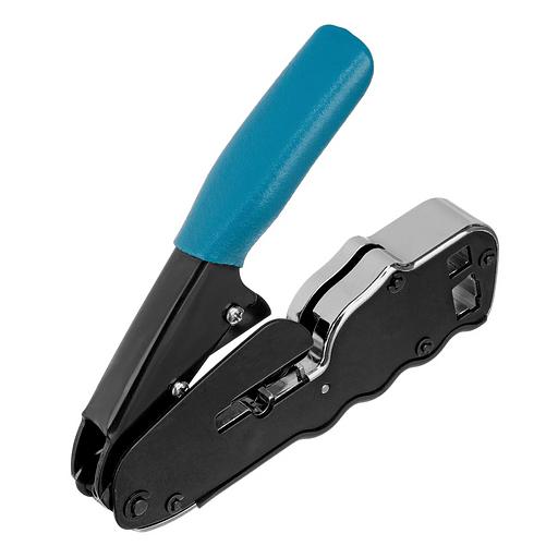 Клещи для обжима телефонных и компьютерных клемм RJ45, 8P и RJ11/12, 6P, компакт., CAT5 фото 2