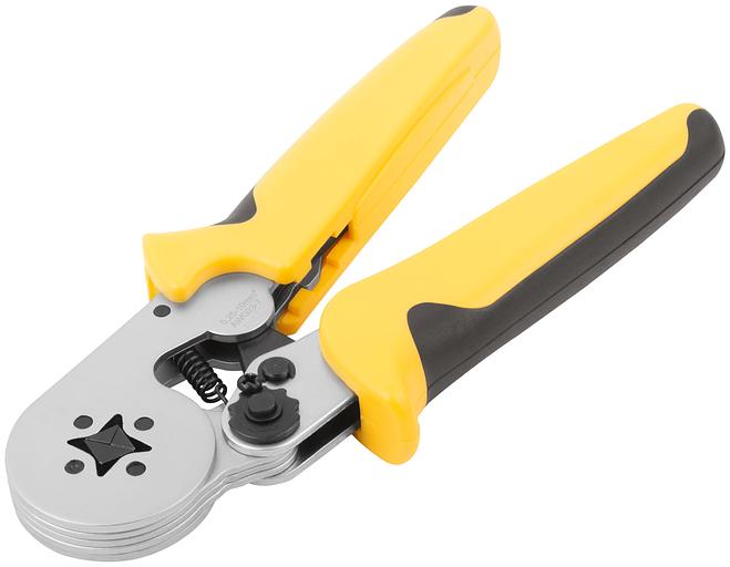 Пресс-клещи для обжима втулочных наконечников 0,25-10 мм, прорезиненные ручки 175 мм фото 2