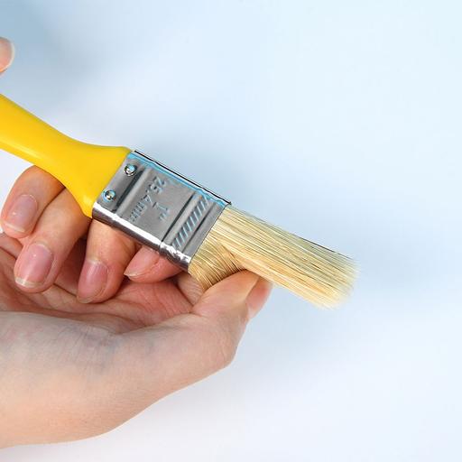 Отделочный инструмент Deli Кисть малярная с пластиковой ручкой Deli DL509111 25мм, натуральная щетина фото 2