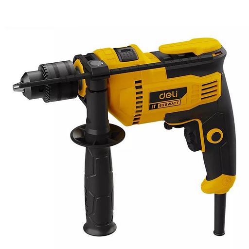 Дрель сетевая ударная Deli DL-CZ13-E5 (650Вт, 13мм, 3000об/мин, 48000 уд/мин, картон) фото 1