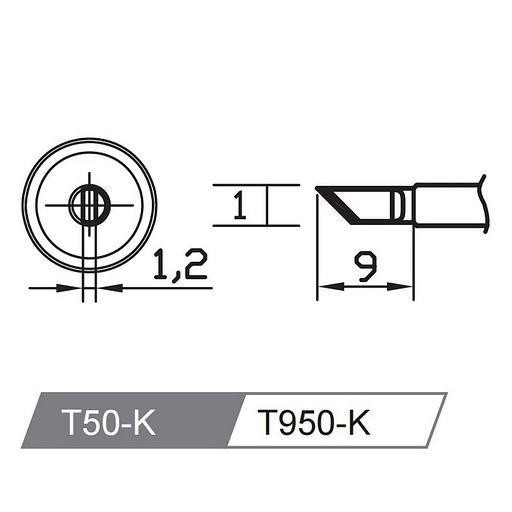 Аксессуары для пайки Atten Жало со встроенным нагревателем, T50-K фото 2