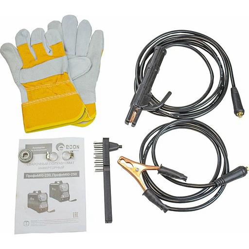 Сварочный аппарат полуавтоматический Edon ПрофиMIG-250 MIG 10,6 кВт 20-250А, MMA 13,1 кВт 20-250А, раб.цикл 60%, КПД 85%, диаметр: электроды 2-4мм, проволока 0,8-1ммMIG-MAG/NoGas/MMA/LIFT TIG/2T/4T/SYNСварка тонких металлов и нержавеющей стали. фото 6