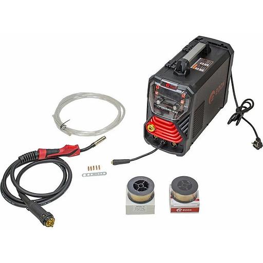 Сварочный аппарат полуавтоматический Edon ПрофиMIG-250 MIG 10,6 кВт 20-250А, MMA 13,1 кВт 20-250А, раб.цикл 60%, КПД 85%, диаметр: электроды 2-4мм, проволока 0,8-1ммMIG-MAG/NoGas/MMA/LIFT TIG/2T/4T/SYNСварка тонких металлов и нержавеющей стали. фото 7