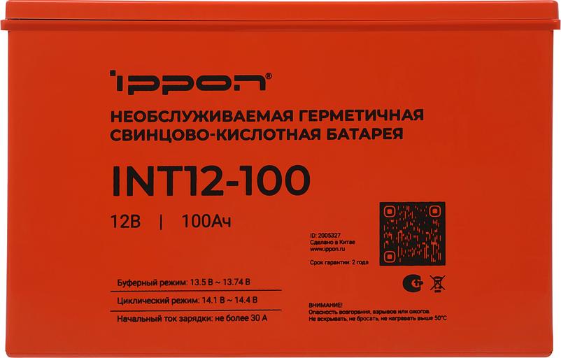 Батарея для ИБП Ippon INT12-100 12В 100Ач фото 6