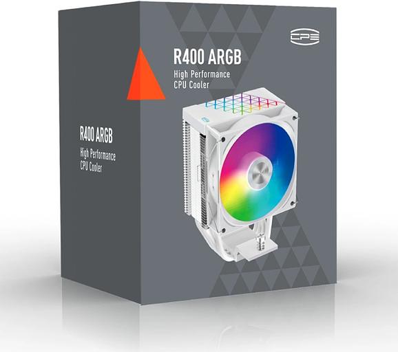 Устройство охлаждения(кулер) PcCooler R400 WH ARGB Soc-AM5/AM4/1151/1200/1700 белый 4-pin Al+Cu 180W Ret (R400-WHAWYX-US) фото 8