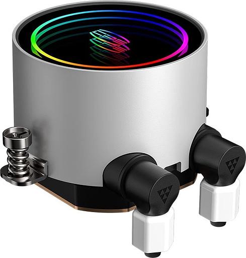 Система водяного охлаждения PcCooler DA240 WH ARGB Soc-AM5/AM4/1151/1200/1700 белый 4-pin Al+Cu 270W Ret (DA240-WHAWXX-GL) фото 2