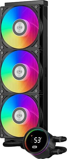 Система водяного охлаждения PcCooler DA360 Pro Digital BK ARGB Soc-AM5/AM4/1151/1200/1700 черный 4-pin Al LCD 300W Ret (DA360PRO-BKAWXL-GL) фото 1