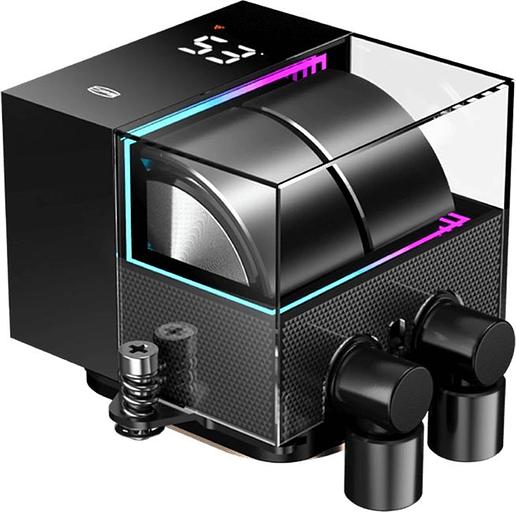 Система водяного охлаждения PcCooler DS360 BK Soc-AM5/AM4/1151/1200/1700 черный 4-pin Al LCD 300W Ret (DS360-BKNWXX-GL) фото 3