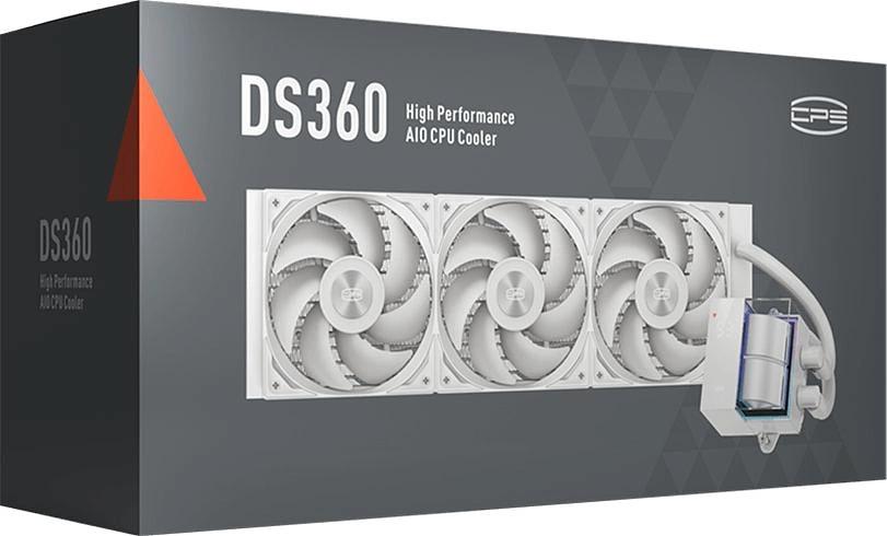 Система водяного охлаждения PcCooler DS360 WH Soc-AM5/AM4/1151/1200/1700 белый 4-pin Al LCD 300W Ret (DS360-WHNWXX-GL) фото 8