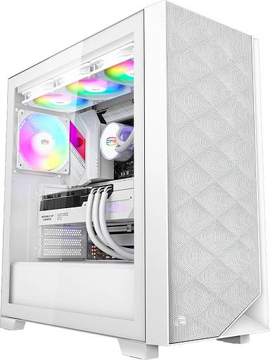 Корпус PcCooler C3D510 WH ARGB белый без БП ATX 3x120mm 2xUSB3.0 1xUSB3.1 audio bott PSU фото 4