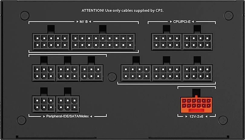Блок питания PcCooler ATX 1200W P5-YS1200 -G1F Gen.5 80+ gold (20+4pin) APFC 120mm fan 12xSATA Cab Manag RTL фото 5
